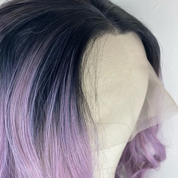 Purple Black Hair Wig
